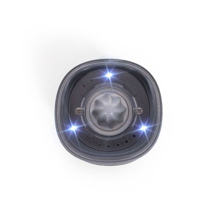 Moulin a épices - LIVOO - GS161 - 80 ml - Moulure réglable - LED bleue - Par gravité rechargeable