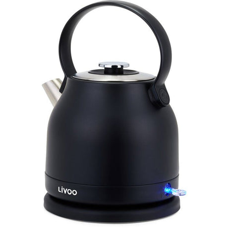 Bouilloire rétro - LIVOO - DOD202N - 2200 W - 1,5 L - Socle 360° - Noir