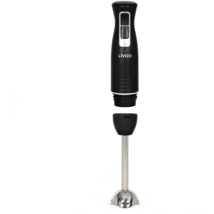 Mixeur plongeant avec bol - LIVOO - DOP245N - 400 W - 2 vitesses - Noir