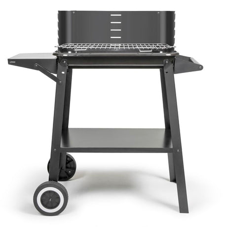 Barbecue a charbon - LIVOO - DOC328 - Inox - Surface de cuisson 48,5 x 28,8 cm - Hauteur réglable 70-84 cm