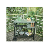 Desserte pour plancha - LIVOO - GS167V - Vert / Noir - 85 x 50 cm