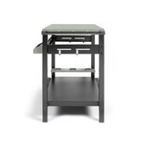 Desserte pour plancha - LIVOO - GS167V - Vert / Noir - 85 x 50 cm