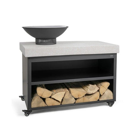 Brasero barbecue sur desserte - LIVOO - DOC329 - Surface de cuisson Ř41 cm