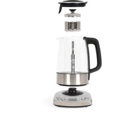 Bouilloire automatique - LIVOO - DOD209 - 2200 W - 1,7 L - 3 modes d'infusion préréglés - Verre / Acier inoxydable