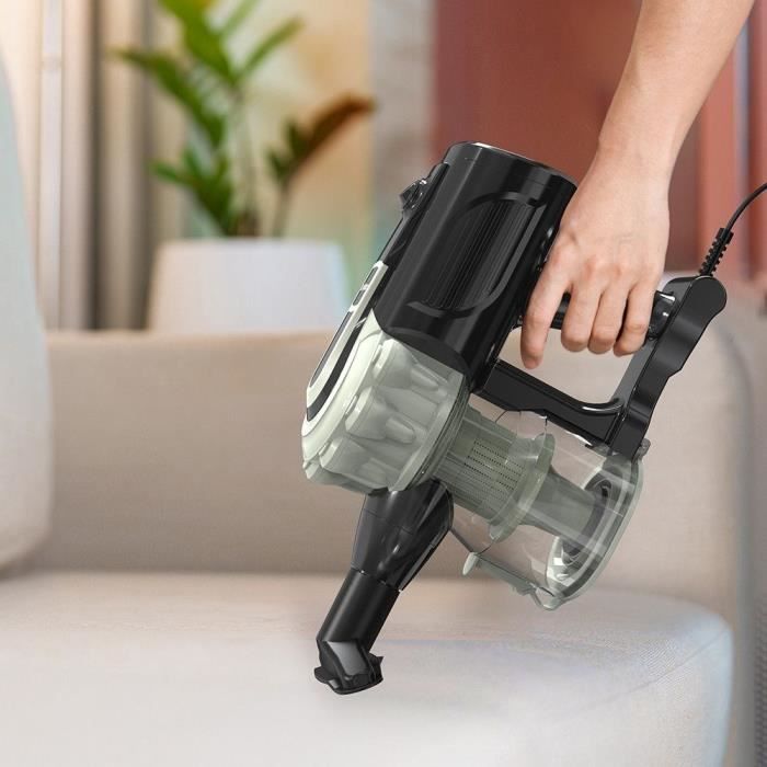Aspirateur Balai Filaire - LIVOO DOH142V - 600 W - 12 kPa - 82 dB - Cyclonique - 0,55 L - Vert