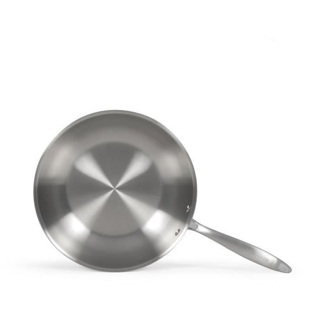 Wok en acier inoxydable - LIVOO - MEP162 - Ř 28 cm - Acier inoxydable - Tous feux dont induction et four - Made in France