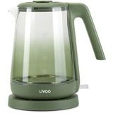 Bouilloire - LIVOO - DOD216V - 2200 W - 1,7 L - Verre / Vert