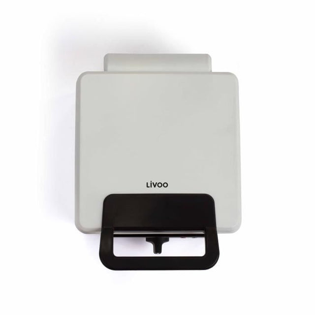 Gaufrier avec thermostat ajustable - LIVOO - DOP206 - 1200W - 2 gaufres - Antiadhésif - Surface 14,5 x 17,5 cm - Témoins lumineux