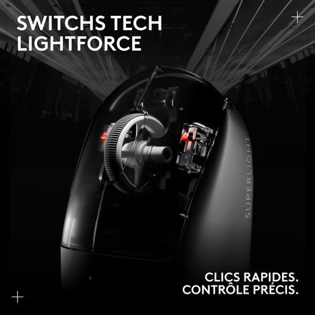 Souris gamer - Sans fil - Logitech G - Pro X Superlight 2 Lightspeed - Blanche