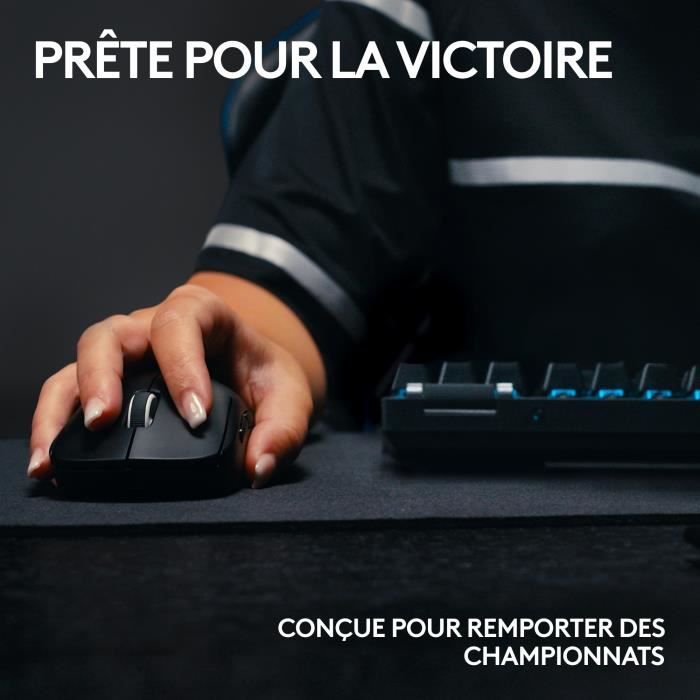 Souris gamer - Sans fil - Logitech G - Pro X Superlight 2 Lightspeed - Noir