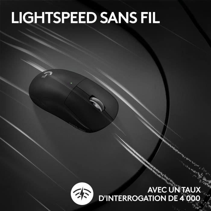 Souris gamer - Sans fil - Logitech G - Pro X Superlight 2 Lightspeed - Noir
