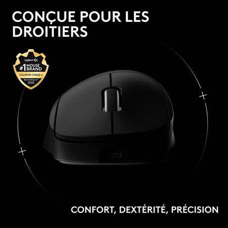 Souris gamer - sans fil - Logitech - G Pro X Superlight 2 DEX - Noir