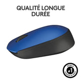 Souris - Sans Fil - Logitech - M171 - Bleu - Ambidextre