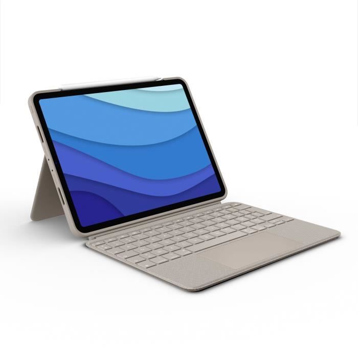 Etui clavier - Logitech - Combo Touch - Pour iPad Pro 11 pouces (1e, 2e, 3e et 4e générations)