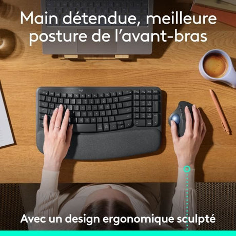 Souris - Sans fil - Logitech - Ergo M575S - Graphite