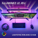 Clavier gamer - Filaire - Logitech G - G515 TKL - AZERTY - Mécanique - RGB - Noir