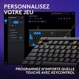 Clavier gamer - Filaire - Logitech G - G515 TKL - AZERTY - Mécanique - RGB - Noir