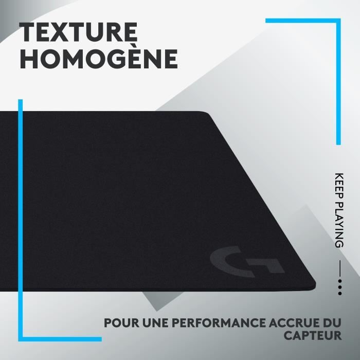 Tapis de souris gamer - Logitech G - G840 - Noir