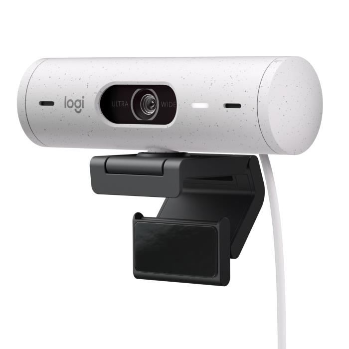 Webcam - Full HD 1080p -  Logitech - Brio 500 - Microphone intégré - Blanc