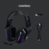 Casque gamer - Sans fil - Logitech G - G733 Lightspeed - PS5, PS4, PC, MAC - Noir