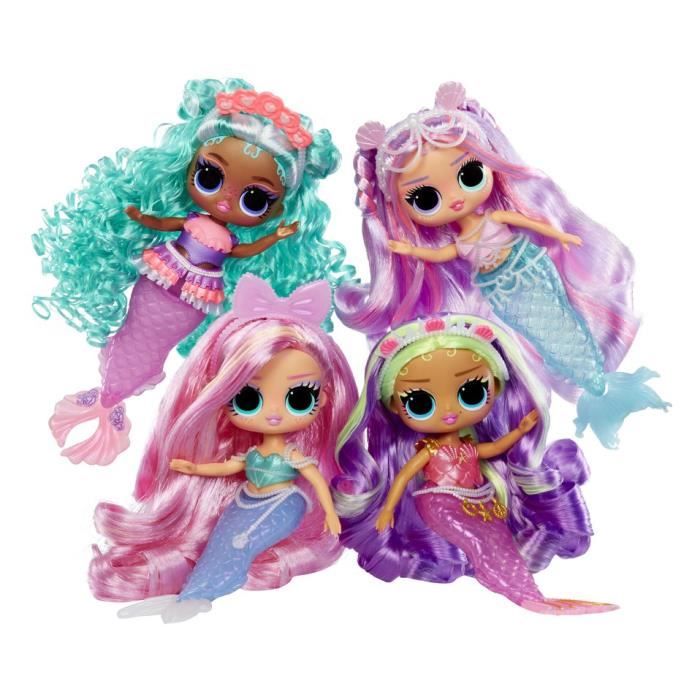 L.O.L. Surprise! Tweens - Sirene Lola - Poupée avec queue de sirene qui change de couleur, Nageoire mobile, Accessoires -  4 ans