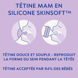 Lot de 2 Biberons - MAM - Easy Start / Anti-Colique - 260 ml - Tétine Débit 2 - Océan + Sable