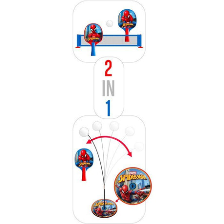 Set d'apprentissage Ping-pong 2-en-1 - MARVEL - Spider-Man