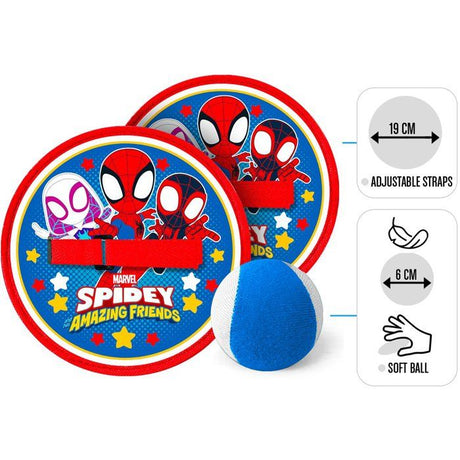Jeu de lance-attrape balle - MARVEL - Spidey - 2 raquettes scratch