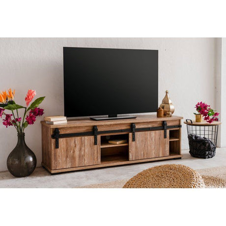 Meuble TV - MARRAKESCH - Chene - 160 x 50 x 40 cm