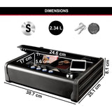 Petit Coffre-fort MASTERLOCK MLD08E - Combinaison Electronique - Idéal pour chéquiers, argent liquide, bijoux, passeports