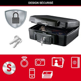 Coffre-fort ignifuge - MASTER LOCK - H0100EURHRO - Etanche avec clé - 4,9 L, 15,6 x 36,2 x 33 cm
