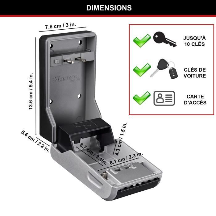 Armoire de sécurité Masterlock Boîte ŕ clés 5481EURD Format L