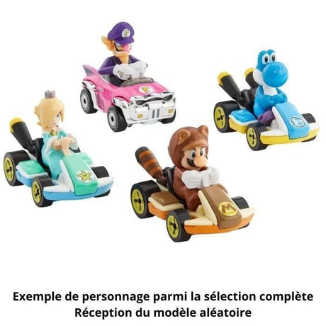 Hot Wheels - Véhicule Mario Kart (modele aléatoire) - Petite Voiture  - 3 ans et + GBG25