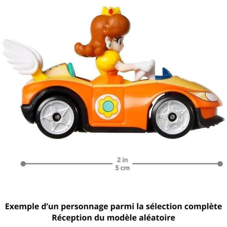 Hot Wheels - Véhicule Mario Kart (modele aléatoire) - Petite Voiture  - 3 ans et + GBG25