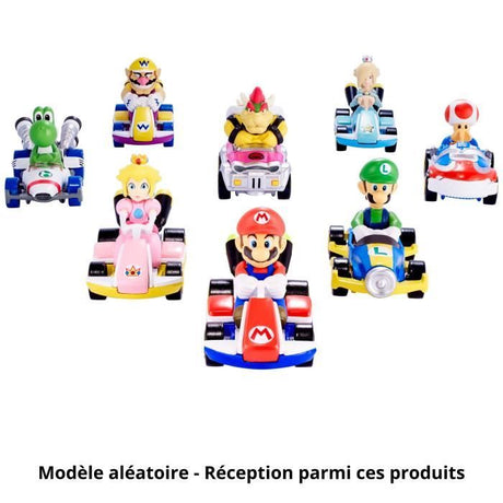Hot Wheels - Véhicule Mario Kart (modele aléatoire) - Petite Voiture  - 3 ans et + GBG25