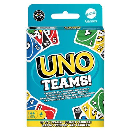 Jeu de carte - MATTEL - UNO Teams - Multicolore - 2 joueurs ou plus - a partir de 7 ans