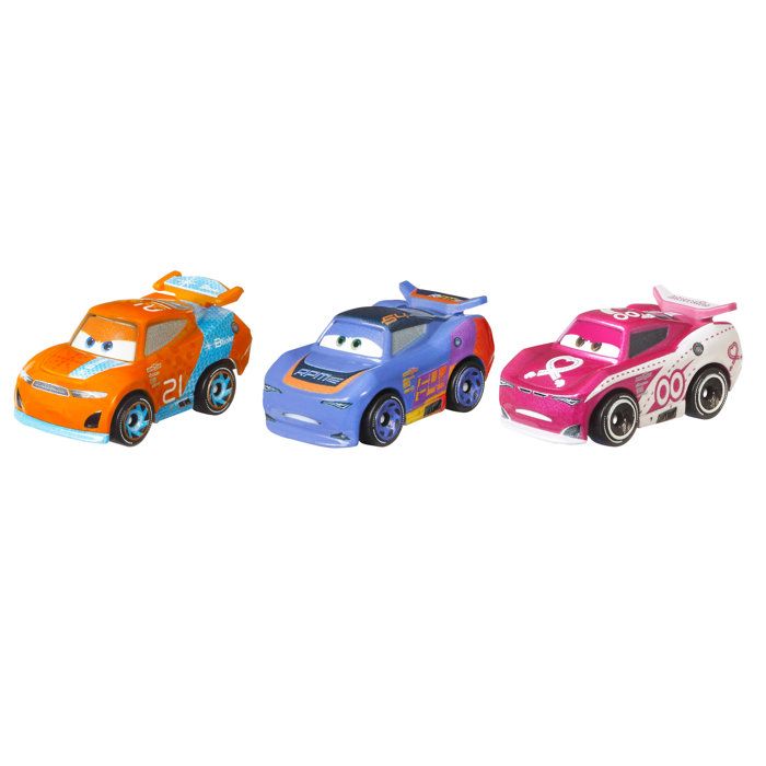 Cars Disney Pixar - Pack de 3 Mini Véhicules (modele aléatoire) - Petite Voiture - 3 ans et + - Disney Pixar Cars - GKG01