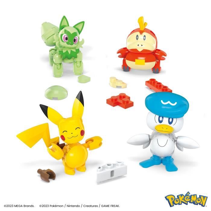 MEGA-Pokémon-Coffret construction 4 figurines et 1 Poké Ball (79 pcs) HPX92
