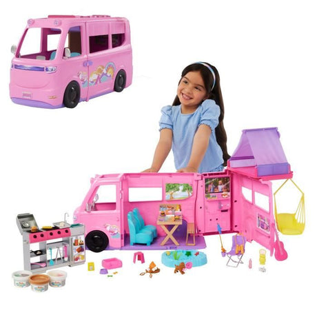 Barbie - Camping Car de Reve - plus de 60 accessoires - Barbie - HRJ78