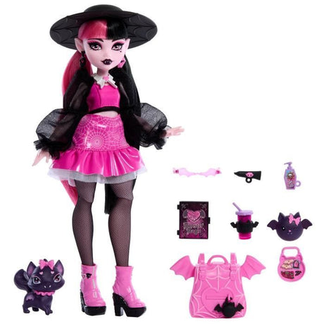 Monster High-Draculaura-Poupée avec animal de compagnie et accessoires HRP64
