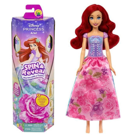 Poupée Ariel Spin & Reveal - Mattel Disney Princesses - avec 11 surprises - HTV88 - Des 5 ans