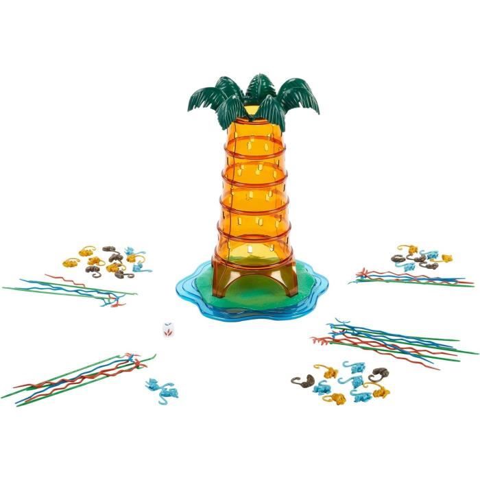 SOS Ouistiti : Panique dans l'arbre-Jeu de société familial HTW65 Mattel Games