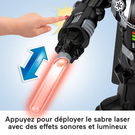Robot Imaginext Dark Vador de plus de 60 cm, avec effets sonores et lumineux, Star Wars, des 3 ans, Fisher-Price HXG51