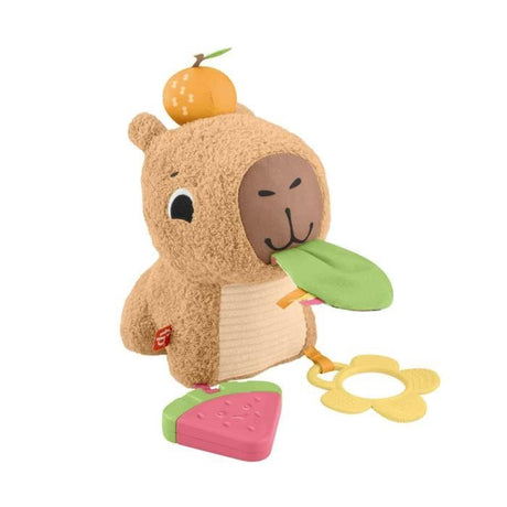 Fisher-Price-Mon Capybara Câlins-Peluche Anneau De Dentition Et Hochet - Des 3 mois- HYR54