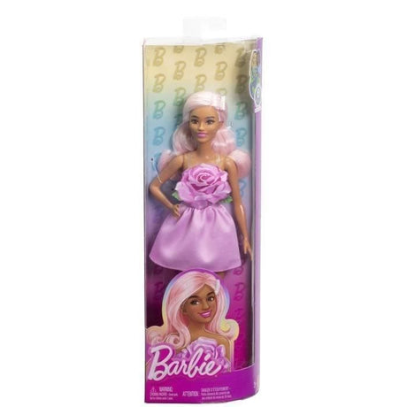 Barbie - Poupée Barbie Fashionistas Robe Sans Bretelle Rose avec accessoires - Barbie - HYT94