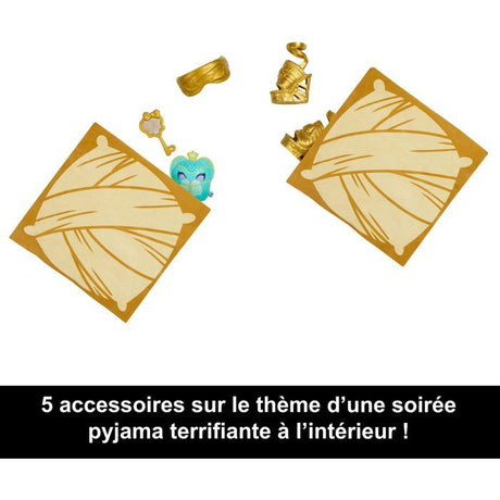 Monster High-Secrets Enfouis-Coffret Poupée Soirée Pyjama Terrifiante - 4 ans+- HYV64