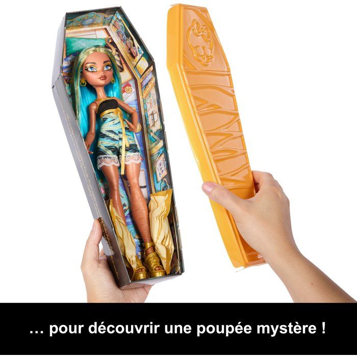 Monster High-Secrets Enfouis-Coffret Poupée Soirée Pyjama Terrifiante - 4 ans+- HYV64