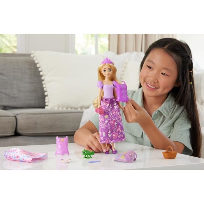 Princesses Disney-Poupée Raiponce Pique-Nique Et Art-Coffret - 3 ans+- JBG09