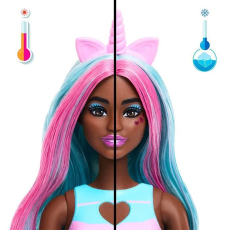 Barbie-Pop Reveal-Poupée Licorne Et Accessoires Série Shakes - 3 ans+- JCN86