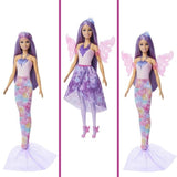 Barbie-Poupée Barbie Fantaisie Féerique-Coffret Avec Accessoires - 3 ans+- JCP74